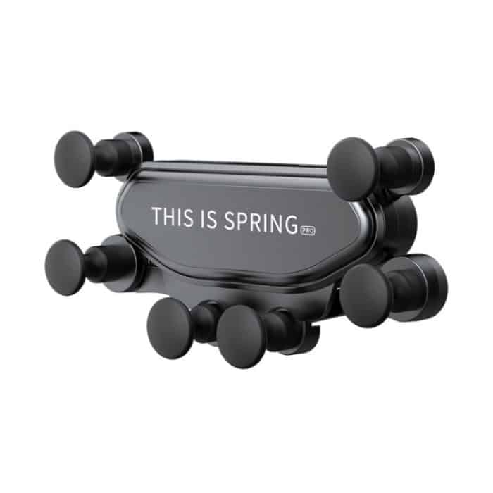 KM-20 Auto-Universal-Luftauslass-Schwerkraft-Handyhalter, Black, Silver, Red – Bild 1