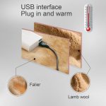 5V USB-Heizdecke, multifunktionale Handwärmer-Knieschoner, Farai-Fleecedecke, Style 2 (Camel), Style 2 (Pink) – Bild 3
