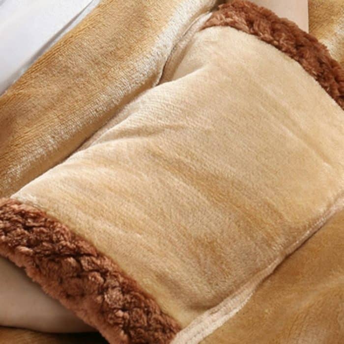 5V USB-Heizdecke, multifunktionale Handwärmer-Knieschoner, Farai-Fleecedecke, Style 2 (Camel), Style 2 (Pink) – Bild 4