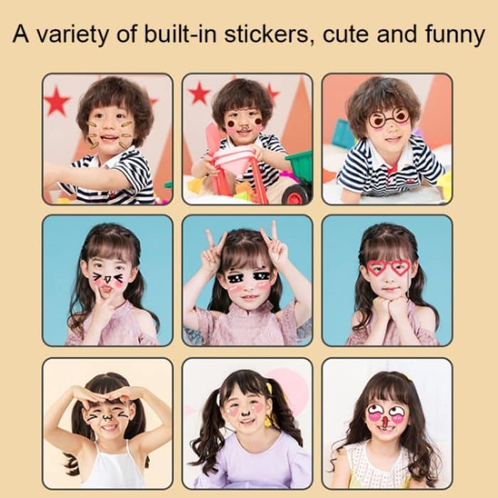 CP01 2,4-Zoll-HD-Bildschirm Kinderspielzeugkamera Thermodruck Polaroid ohne Speicherkarte, Blue, Pink – Bild 3