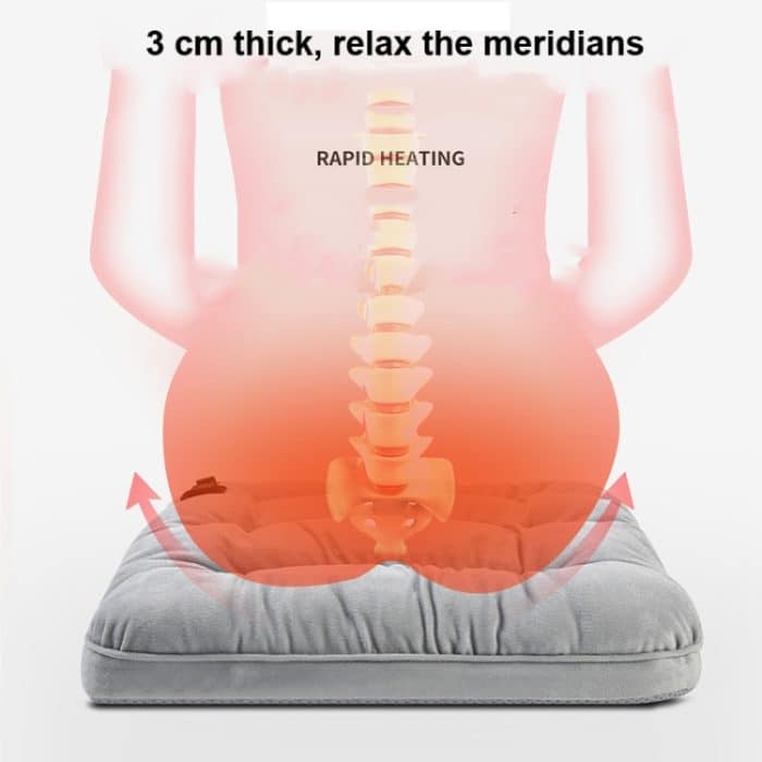 10W 5V USB einstellbare Temperatur Graphen-Heizkissen Bürostuhlkissen, Light Grey – Bild 3