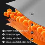 10W 5V USB einstellbare Temperatur Graphen-Heizkissen Bürostuhlkissen, Light Grey – Bild 4