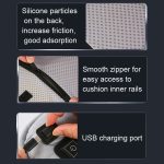 10W 5V USB einstellbare Temperatur Graphen-Heizkissen Bürostuhlkissen, Light Grey – Bild 6