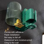 JM056 Zahnbürstenständer zur Wandmontage, Zahnpasta-Aufbewahrungsregal, Stil:, Electric Dark Green, Electric Black, Electric White, Regular Black, Regular White, Regular Dark Green – Bild 3