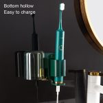 JM056 Zahnbürstenständer zur Wandmontage, Zahnpasta-Aufbewahrungsregal, Stil:, Electric Dark Green, Electric Black, Electric White, Regular Black, Regular White, Regular Dark Green – Bild 4