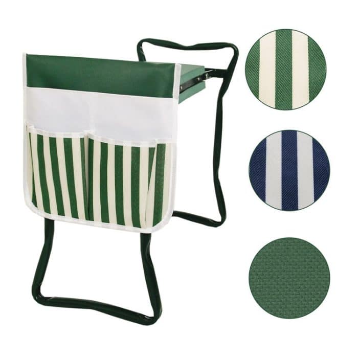 MTP-635 Werkzeugaufbewahrungstasche für Gartenbankwagen, MTP-635 Green Beige Stitching, MTP-635 Green White Stripe, MTP-635 Blue White Stripe – Bild 3