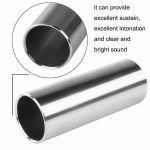 Metall-E-Gitarren-Gleitrohr, Glas-Gitarren-Gleitstab-Finger-Set, Silver+Transparent – Bild 5