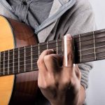 Metall-E-Gitarren-Gleitrohr, Glas-Gitarren-Gleitstab-Finger-Set, Silver+Transparent – Bild 6