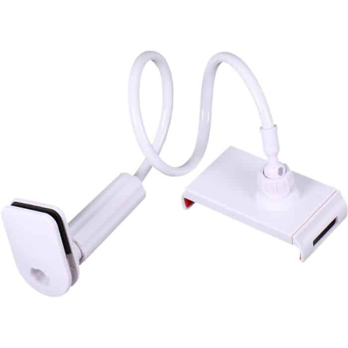 GS06 Live Video Kunststoff 360 Grad drehbarer Telefon-Gitarrenständer, GS06 White – Bild 3