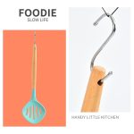 Silikon-Küchenset aus Buchenholz mit Aufbewahrungseimer, Dark Gray, Gray Blue, Green, Khaki – Bild 4