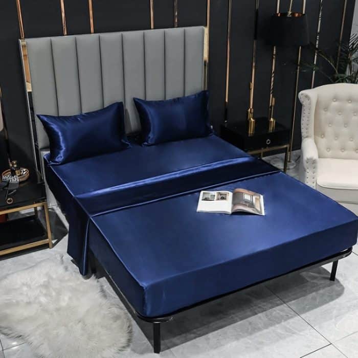 2 Paar Kissenbezüge aus Eisseide für Heimtextilien, Größe:, 50x75cm, 50x90cm – Bild 5