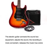 Gitarren-Verbindungsdraht, Folk-Bass-Performance, Rauschunterdrückung, Ellenbogen-Audio-Gitarrendraht, Größe:, 0.5m(Black White), 1m(Black White), 3m(Black White), 6m(Black White) – Bild 5