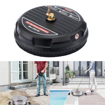 Runder Bodenschrubber-Hochdruckreiniger, Größe:, 15 inch Plastic+2 Shots, 15 inch Stainless Steel+2 Shots