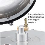 Runder Bodenschrubber-Hochdruckreiniger, Größe:, 15 inch Plastic+2 Shots, 15 inch Stainless Steel+2 Shots – Bild 3