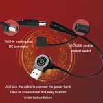 Winter Outdoor Camping Smart tragbare Heizung Isomatte, 198x61cm Orange, 198x61cm Black, 198x61cm Gray, 198x61cm Flower – Bild 5