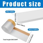 PVC-Sofa-Schallwand, Spielzeug-Blockiergurt unter dem Bett, Black, Transparent – Bild 3