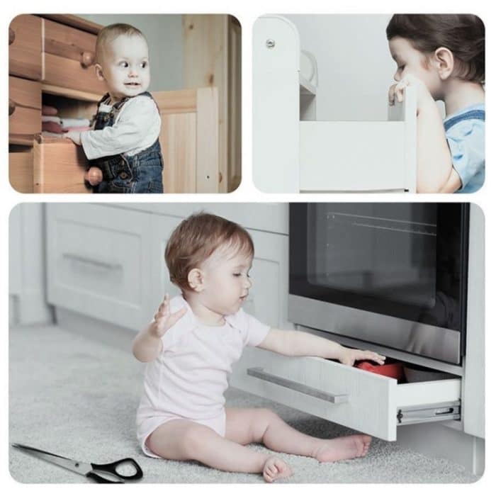 10 PCS Kindersicherung Baby Anti-Pinch Handschutzsperre – Bild 7