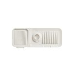 Wasserhahn-Silikon-Abtropfmatte, spritzwassergeschützt, Küchenspüle, rutschfeste Seifenmatte, Large, Extra Large