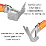 Outdoor-Camping-Multifunktionszelt-Bodennagelhammer, Silver, Black, Orange – Bild 3