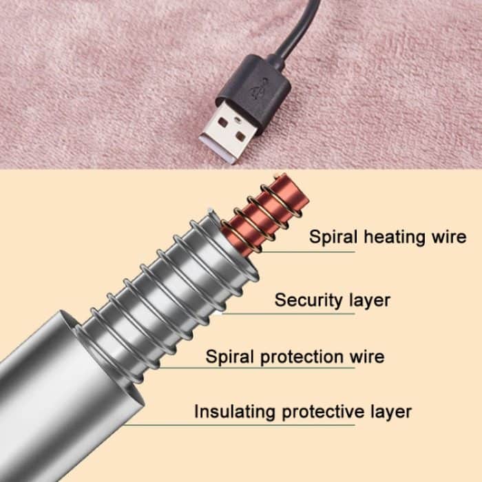 Niederspannungs-5-V-USB-Heimdecke, tragbar, klein, 100x80cm, 140x80cm, 160x80cm, 180x80cm – Bild 5