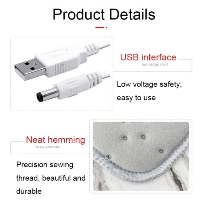 11696 5V USB Plug-in Auto-Timing-Heizung Sitzkissen, Heating Seat Cushion – Bild 5