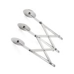 Einziehbares Mehrzweck-Pizzamesser aus Edelstahl, Stil:, 3 Wheeles, 4 Wheels, 5 Wheels, 6 Wheels, 7 Wheels, Two Headed 7 Wheels