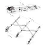 Einziehbares Mehrzweck-Pizzamesser aus Edelstahl, Stil:, 3 Wheeles, 4 Wheels, 5 Wheels, 6 Wheels, 7 Wheels, Two Headed 7 Wheels – Bild 5