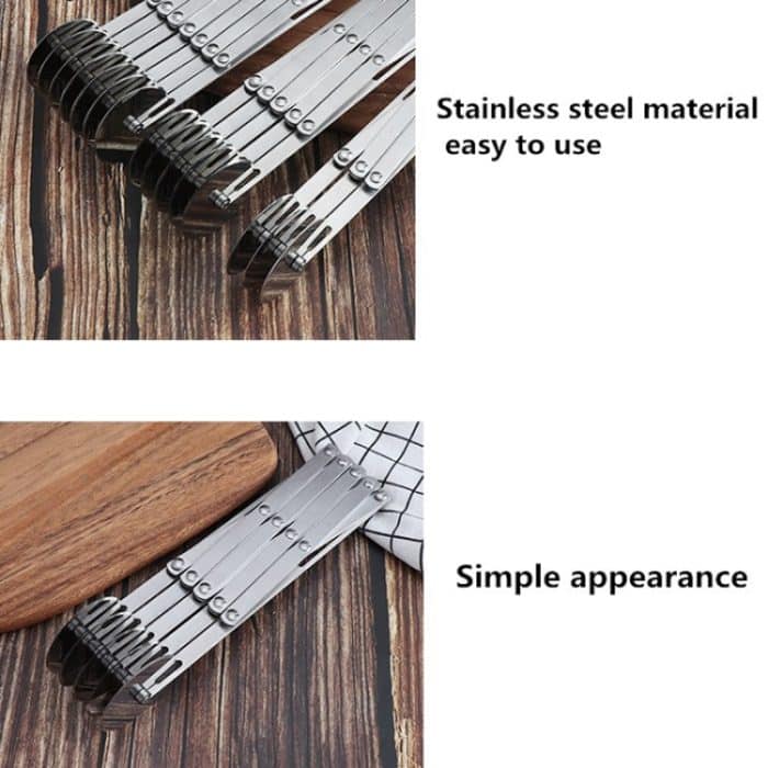 Einziehbares Mehrzweck-Pizzamesser aus Edelstahl, Stil:, 3 Wheeles, 4 Wheels, 5 Wheels, 6 Wheels, 7 Wheels, Two Headed 7 Wheels – Bild 3