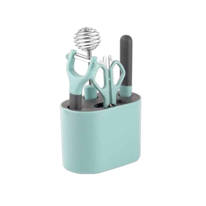 Edelstahl-Schäler-Küchenhelfer-Set mit Aufbewahrungshalter, 5 PCS / Set, 6 PCS / Set, 8 PCS / Set – Bild 1