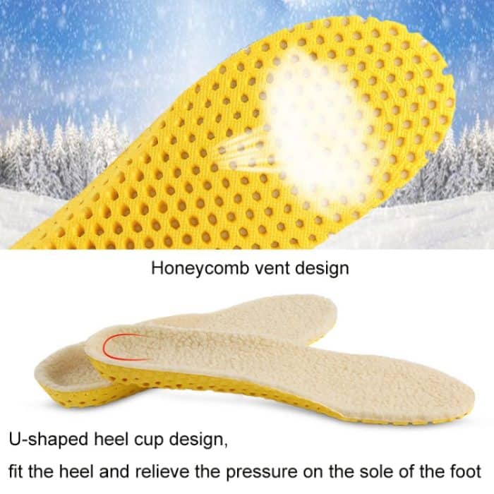 Unsichtbare thermische Einlegesohle aus Lammwollimitat, verdickt, S, L – Bild 6