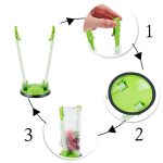 2 Stück Baggy Rack-Halter für Lebensmittelzubereitungsbeutel, Kunststoff-Gefrierbeutel, Druckverschlussbeutel-Halter, Green, Blue, Orange – Bild 5