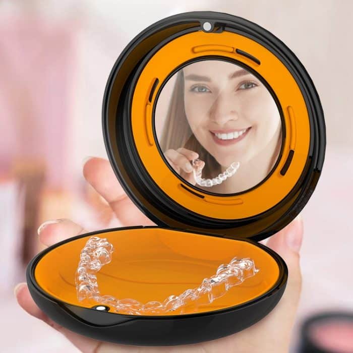 Smilestar Aufbewahrungsbox für kieferorthopädische Zahnspangen, Black, Blue, Pink, White – Bild 6