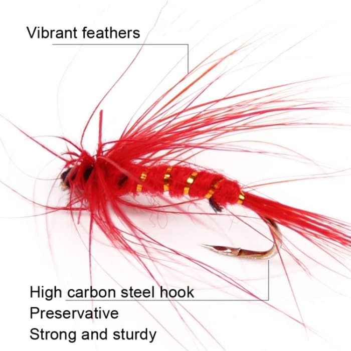 Bionische Fliegenhaken-Köder-Köderhaken-Angelausrüstung, 40 PCS / Set, 72 PCS / Set, 100 PCS / Set, 120 PCS / Set – Bild 3