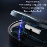 Magnetische Zahnspange Halter Beauty Mirror Aufbewahrungsbox mit Kaukleber, Black, Navy – Bild 5