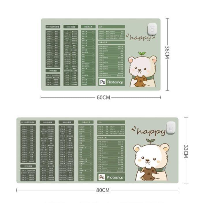 Intelligente Timing-Heizung, wasserdichtes, warmes Mauspad, CN-Stecker, Größe:, 60x36cm, 80x33cm – Bild 3