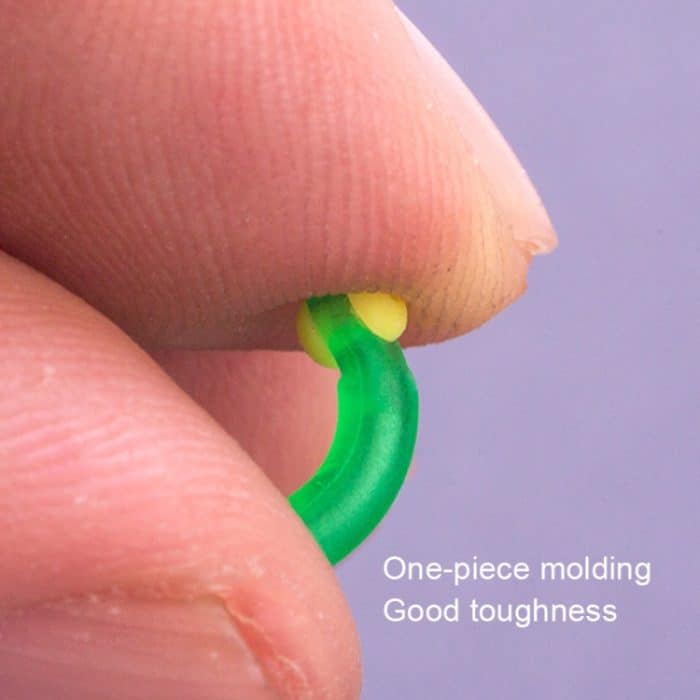 100 Stück SXP01 Dual CoreSilicone Schwimmsitz Angelzubehör, Größe:, Large – Bild 2