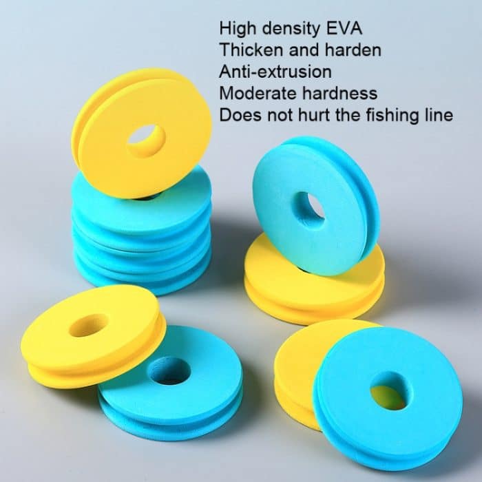 100 Stück ZX07 Schaumstoff-Hauptspule mit verstärkter Angelrolle, Foam Main Spool Blue, Foam Main Spool Yellow – Bild 5