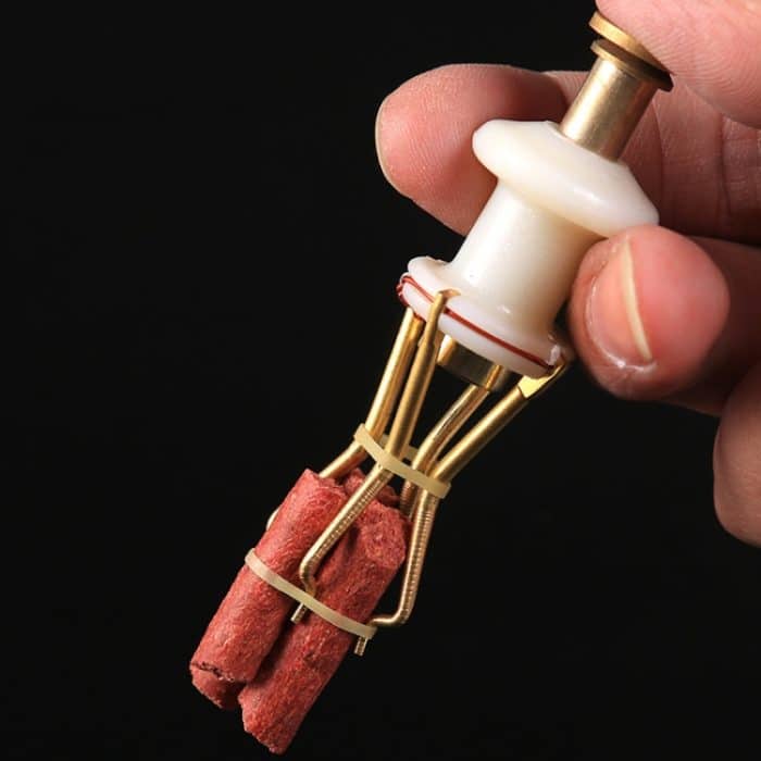 2 PCS KLJ01 Fishing Large Red Worm Clip Rubber Band Ring Particle Bait Clip, Particle Bait – Bild 5