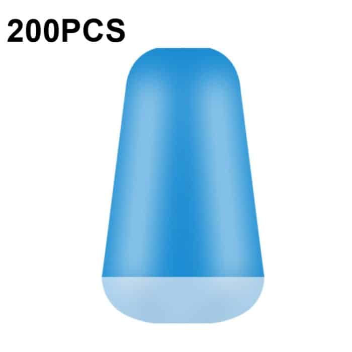 200 Stück DWF01 Silikon-Hauptlinie 8 Zeichenring Anti-Tangle-Bohnen, Größe:, Small 8mm, Medium 9mm, Large 10mm – Bild 1