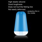 200 Stück DWF01 Silikon-Hauptlinie 8 Zeichenring Anti-Tangle-Bohnen, Größe:, Small 8mm, Medium 9mm, Large 10mm – Bild 3