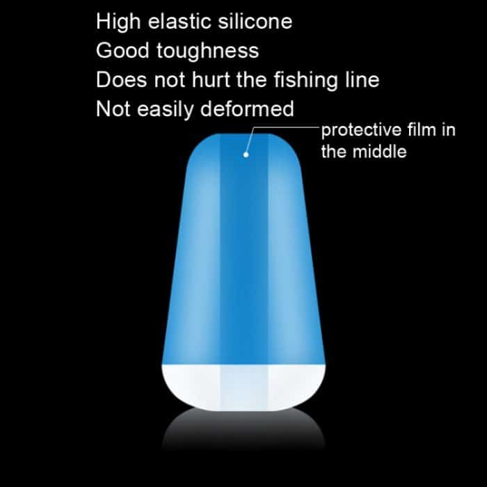 200 Stück DWF01 Silikon-Hauptlinie 8 Zeichenring Anti-Tangle-Bohnen, Größe:, Small 8mm, Medium 9mm, Large 10mm – Bild 3