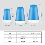 200 Stück DWF01 Silikon-Hauptlinie 8 Zeichenring Anti-Tangle-Bohnen, Größe:, Small 8mm, Medium 9mm, Large 10mm – Bild 6