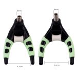 5 PCS abnehmbare leuchtende Klaue Revolverhalterung Kopf Angelrute Kopf Halterung Zubehör, Größe:, 5 PCS Small, Large – Bild 2