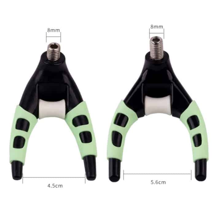 5 PCS abnehmbare leuchtende Klaue Revolverhalterung Kopf Angelrute Kopf Halterung Zubehör, Größe:, 5 PCS Small, Large – Bild 2