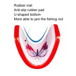 2 Stück Entenschnabel-Typ, universeller, rutschfester Angelruten-Halterungskopf, Red, Black – Bild 4