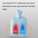 2 Stück 006 1000 ml verdickter, explosionsgeschützter, herzgeprägter Wassereinspritz-Heißwasserbeutel, C Model Blue, C Model Purple, C Model Pink – Bild 3