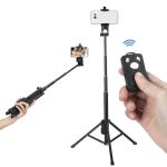 YUNTENG Selfie Stick Stativ Bluetooth Fernbedienung Kameraständer, 1688 Black, 1688 Pink), 1388 Black