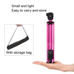 YUNTENG Selfie Stick Stativ Bluetooth Fernbedienung Kameraständer, 1688 Black, 1688 Pink), 1388 Black – Bild 6