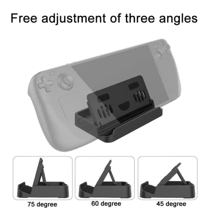 PGTECH für Steam Deck verstellbarer klappbarer Konsolenständer + Trackpad-Aufkleber-Set – Bild 6