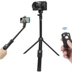YUNTENG 2288 Bluetooth-Fernbedienung Telefon Selfie Rod Stativ Tragbare Live-Broadcast-Halterung